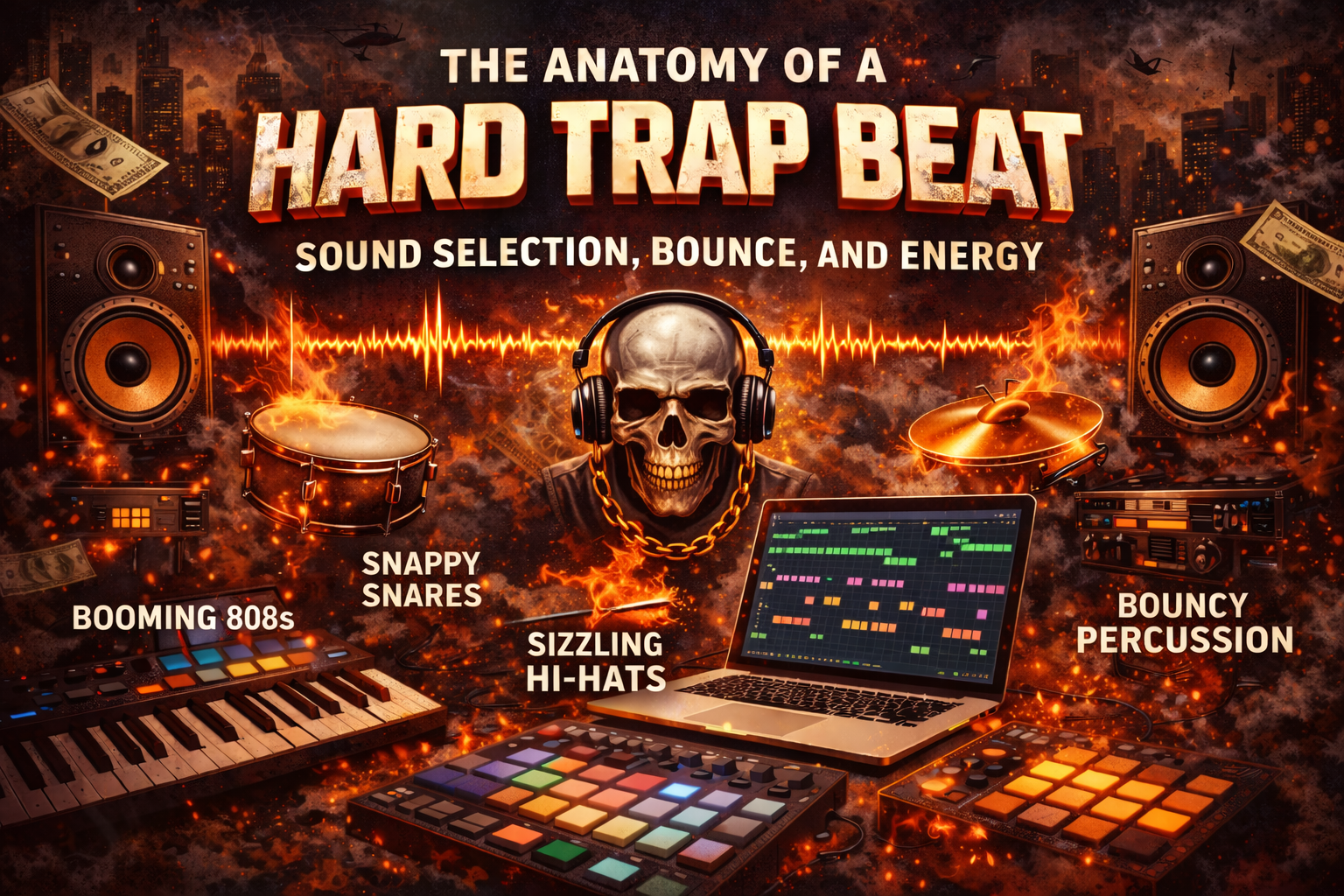 The Anatomy of a Hard Trap Beat: Sound Selection, Bounce, and Energy